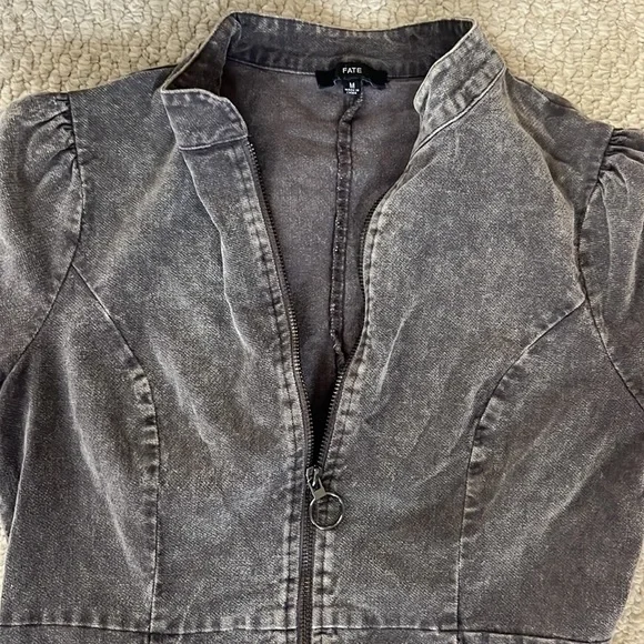 Fate purplish denimish Long sleeve dress - Picture 3 of 3